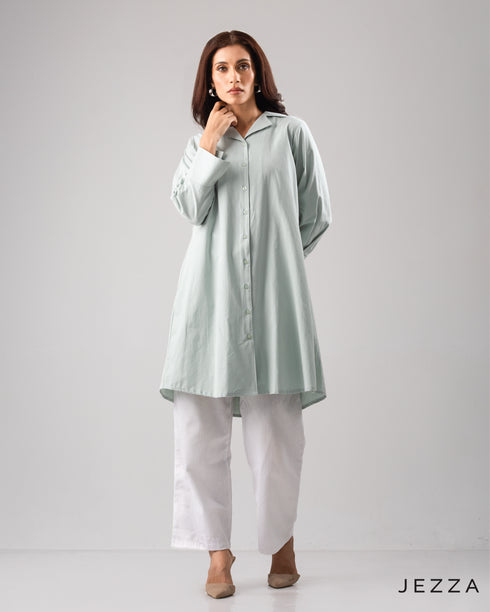 Above Knee Top With Pin tuck Details 58951